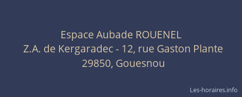 Espace Aubade ROUENEL