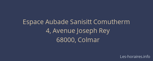 Espace Aubade Sanisitt Comutherm