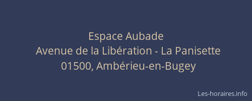 Espace Aubade