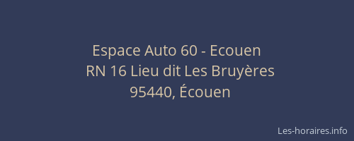 Espace Auto 60 - Ecouen
