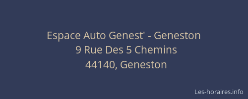 Espace Auto Genest' - Geneston