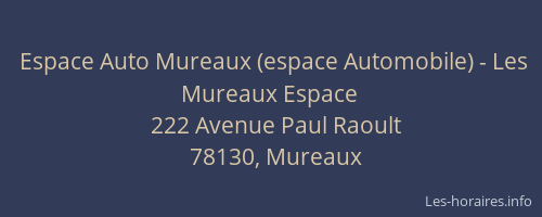 Espace Auto Mureaux (espace Automobile) - Les Mureaux Espace