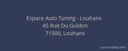 Espace Auto Tuning - Louhans
