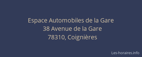 Espace Automobiles de la Gare
