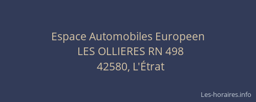 Espace Automobiles Europeen