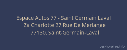 Espace Autos 77 - Saint Germain Laval