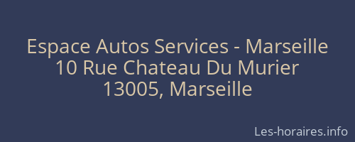 Espace Autos Services - Marseille