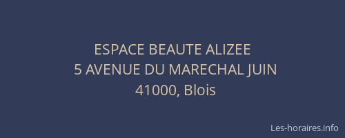 ESPACE BEAUTE ALIZEE