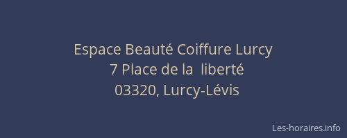 Espace Beauté Coiffure Lurcy