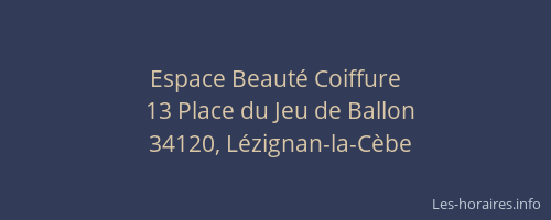 Espace Beauté Coiffure