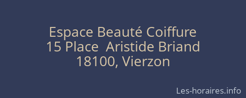 Espace Beauté Coiffure
