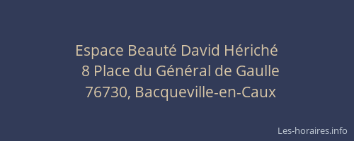 Espace Beauté David Hériché