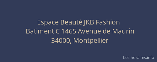 Espace Beauté JKB Fashion