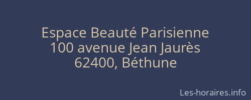 Espace Beauté Parisienne