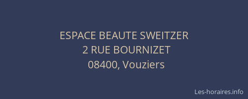 ESPACE BEAUTE SWEITZER