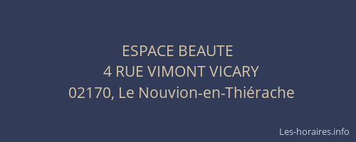 ESPACE BEAUTE