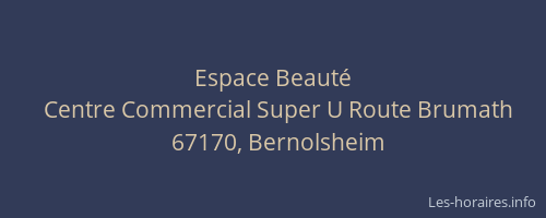 Espace Beauté