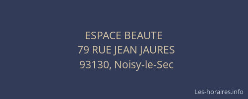 ESPACE BEAUTE