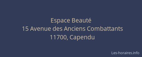 Espace Beauté