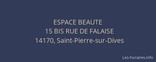 ESPACE BEAUTE