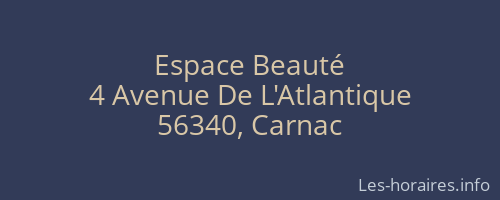 Espace Beauté