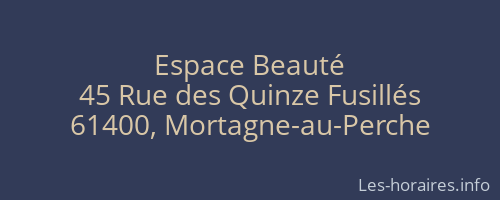 Espace Beauté