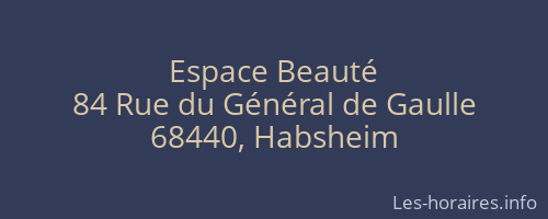 Espace Beauté