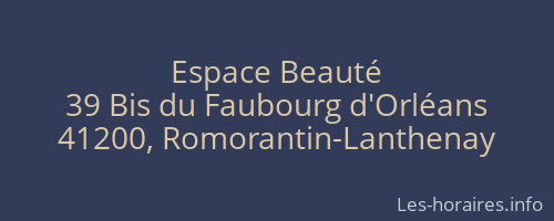 Espace Beauté