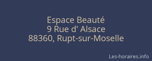 Espace Beauté