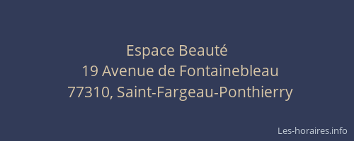 Espace Beauté