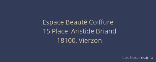 Espace Beaut&eacute; Coiffure