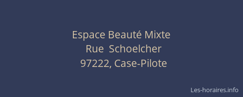Espace Beaut&eacute; Mixte