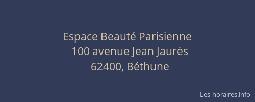 Espace Beauté Parisienne