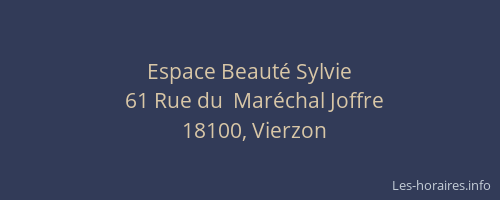 Espace Beaut&eacute; Sylvie