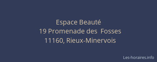Espace Beaut&eacute;
