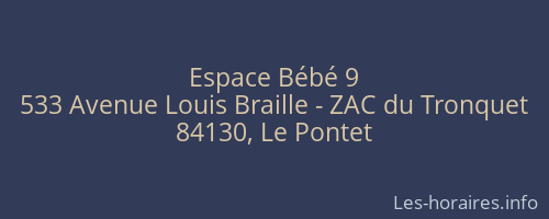 Espace Bébé 9