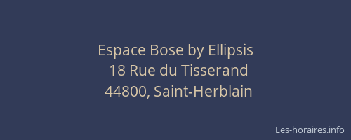 Espace Bose by Ellipsis