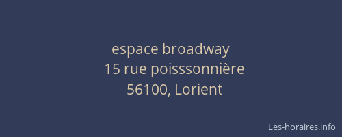 espace broadway