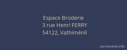 Espace Broderie