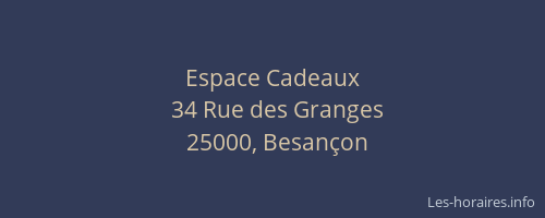 Espace Cadeaux
