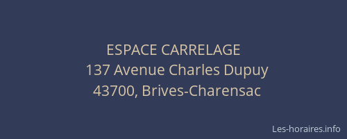 ESPACE CARRELAGE