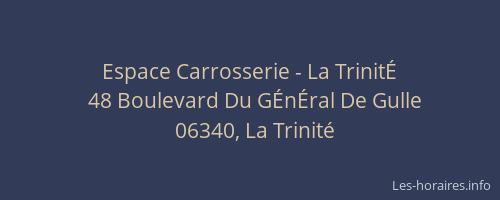 Espace Carrosserie - La TrinitÉ