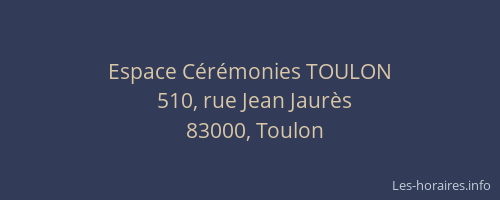 Espace Cérémonies TOULON
