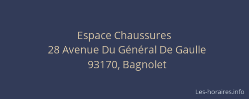 Espace Chaussures
