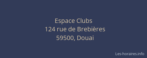 Espace Clubs