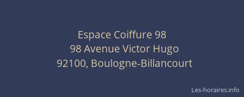 Espace Coiffure 98