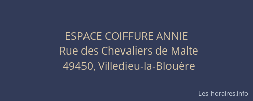 ESPACE COIFFURE ANNIE