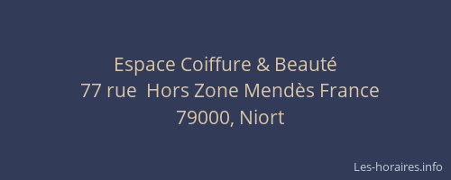Espace Coiffure & Beauté