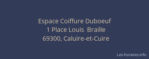 Espace Coiffure Duboeuf