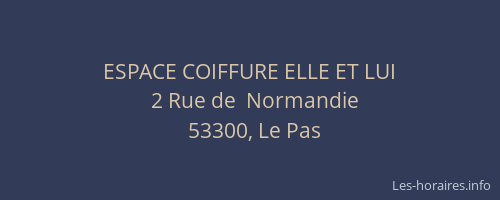 ESPACE COIFFURE ELLE ET LUI